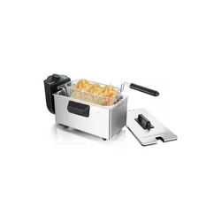 Friteuse Électrique Techwood TFR-3000 - 3L, 3000W, Inoxydable