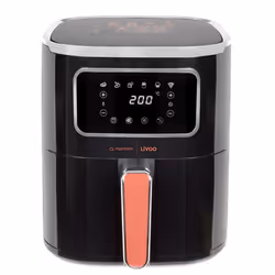 Friteuse sans huile LIVOO - Capacité : 5 Litre - Puissance : 1450 W - Nombre de programmes : 6 programmes de cuisson pour cui ...