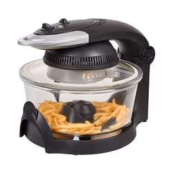 Friteuse Sans Huile - Puissance: 1600 W - Turbine à convection - Témoin lumineux marche / arrét - Témoin de chauffage - Minut ...