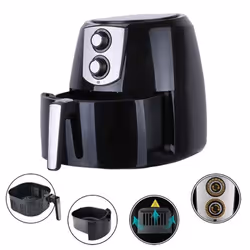 Air Fryer Luxell AF03 - Puissance : 1800 Watts - Capacité : 8.5 Litres - Thermostat réglable : Jusqu'a 200 °C - Minuterie 60  ...