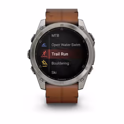 Garmin Fenix 8 3,56 cm (1.4") AMOLED 51 mm Numérique 454 x 454 pixels Écran tactile Titane Wifi GPS (satellite) - Vue supplémentaire 2