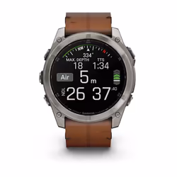 Garmin Fenix 8 3,56 cm (1.4") AMOLED 51 mm Numérique 454 x 454 pixels Écran tactile Titane Wifi GPS (satellite) - Vue supplémentaire 6