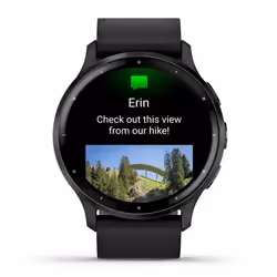 Garmin Venu 3 3,56 cm (1.4") AMOLED 45 mm Numérique 454 x 454 pixels Écran tactile Noir Wifi GPS (satellite) - Vue supplémentaire 4