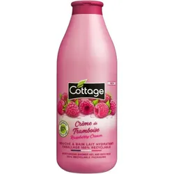 Gel Douche & Bain Lait Hydratant Cottage – Crème de Framboise – 750 ml