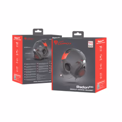 GENESIS Radon 610 Casque Avec fil Arceau Jouer USB Type-A Noir, Rouge