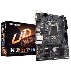 Gigabyte H410M S2 V2, Intel, LGA 1200, Intel® Celeron®, Intel® Core™ i3, Intel® Core™ i5, Intel® Core™ i7, Intel® Core™ i9, I ...