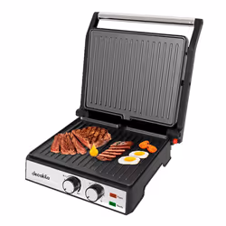 Grill pain DECAKILA - Puissance : 2000W - Nombre de tranches 4 tranches - Taille de plaque : L290×W240mm - Température Réglab ...