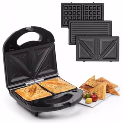 Grill Thomson 3 en 1 - Panini, Croque, Gaufre Électrique THGR283XP