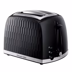 Russell Hobbs Honeycomb Black 2 Slice Toaster