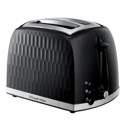 Russell Hobbs Honeycomb Black 2 Slice Toaster 6 2 part(s) 850 W Noir