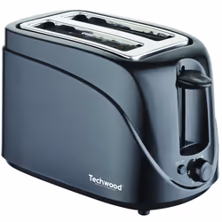 Grille Pain Techwood TGP-246 - Puissance : 700 W - Nombre de fentes : 2 - Matériau : Acier inoxydable - Fonction décongélatio ...