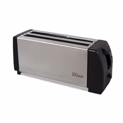 Grill pain Zilan - Puissance: 1300 Watts - grandes fentes pour grille-pain - Contrôle de la chaleur et de la minuterie réglab ...