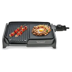 Grille & Teppan Yaki Techwood TTG-3326 1600W Noir