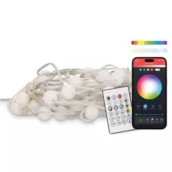 Guirlande SmartLED KSIX 10 m RGB avec Télécommande - Blanc