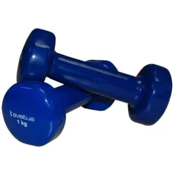Haltère Selvetus Epoxy Luxe 2 x 1 kg - Bleu