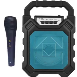 Haut Parleur Bluetooth Avec Micro Bleu SK-668
