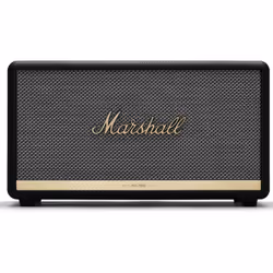 Haut parleur Bluetooth Marshall Stanmore II - Fréquence 50-20 kHz - Commandes de basse et d'aigus réglables - Niveau Max de pression Acoustique 101 dB @1m - Structure en bois - 2x Amplificateurs 15W classe D (Tweeters)