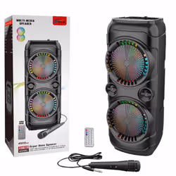 Haut Parleur Bluetooth ZQS 8229 - Puissance : 20W x 2 - Connectivité : Bluetooth 5.0, USB , Carte mémoire, AUX - Capacité de  ...