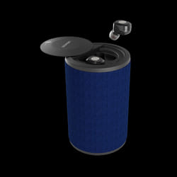 Haut parleur & Ecouteurs intra auriculaires sans fil Bluetooth TWS DUAL / 50W / Bleu
