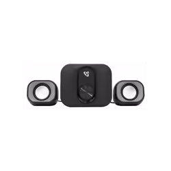 Haut Parleur SBOX SP-182 Stéréo 2.1 - Connectivité: Filaire - Interface: AUX 3,5 mm + USB 2.0 (alimentation) - Puissance de s ...