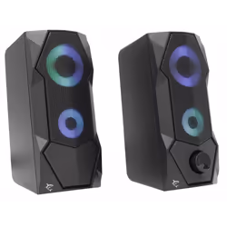 Haut Parleur Gamer WHITE SHARK Flow RGB - Noir