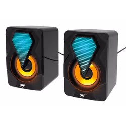 Haut Parleur Havit SK210 - Puissance 6W (2x 3W) - avec contrôleur de volume - Connectivité USB et Jack 3.5mm