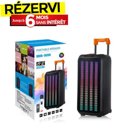 Haut parleur Sans Fil NDR 1098 RGB - Noir