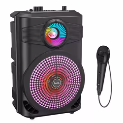 Haut parleur Sans Fil Portable HOCO BS46 + Micro Filaire - Noir