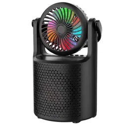 Haut Parleur Sans Fil Sing-e ZQS1440 Avec Ventilateur RGB Noir