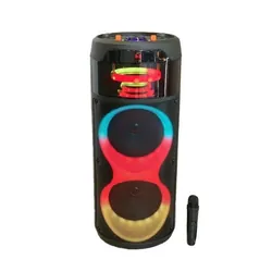 Haut Parleur Sans Fil ZQS 8222 Rechargeable Avec Telecommande - Noir