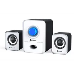 Haut-parleur USB Kisonli U-2900 Blanc - Enceinte PC Portatif