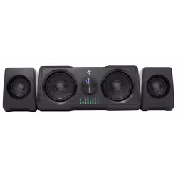 Haut Parleur White Shark MOOD Black - Puissance 16W RMS (2x 5 W + 2x 3 W) - Éclairage LED arc-en-ciel - Fréquence 150 - 20000 ...