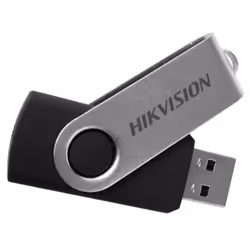 Hikvision Digital Technology M200S, 64 Go, USB Type-A, 2.0, 20 Mo/s, Pivotant, Noir, Argent