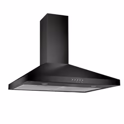 Hotte Aspirante Pyramide AZUR - Largeur: 90cm - Volume d'aspiration: 450 m3/h - 3 Vitesses de puissance - 2 Filtres aluminium ...