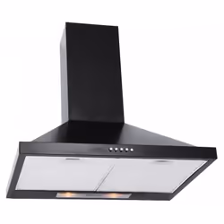 Hotte Pyramidale FRANCO - Largeur: 60 cm - Débit maximum d'aspiration d'air: 450 m3/h - 2 filtres aluminium anti-graisse lava ...