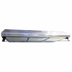 Hotte aspirateur Biolux HA 90XX - Débit d’air 760 M³/H - Filtres à graisse lavables en aluminium - Eclairage halogène  - 3 vi ...