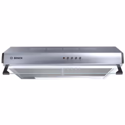 Hotte Casquette BOSCH - Largeur: 60 CM - Moteur double - 3 puissances d’aspiration - 2 lampes x 28 W - Classe d'efficacité én ...