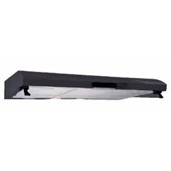 Hotte Casquette FOCUS - Largeur: 90 cm - 3 vitesses - Débit: 480 m3/h-Eclairage: 2 lampes x 40W - Classe énergétique: A - Dia ...