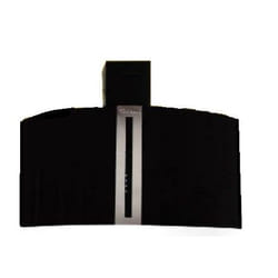 Hotte Cheminée Frontal+RC MONTBLANC 60 cm - Noir Vitrée (BGF)