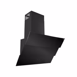 Hotte Décorative en verre noir - Contrôle tactile - Largeur 60cm - Puissance: Débit 650 m3/h - 3 vitesses - Niveau sonore max ...