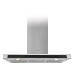 Focus QUADRA 9010 - Hotte murale décorative 90 cm, 1100 M³/h, Inox, vitro, 4 vitesses + turbo