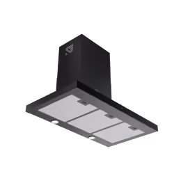 Hotte Décorative INFINITY 90Cm Verre Noir AGT2023-90B