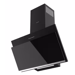 Hotte Décorative JOKER - Largeur: 60 cm - Puissance moteur: 130-275w - Eclairage : Halogène: 2 x 50W - Sortie moteur: 120/150 ...
