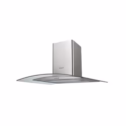 Hotte décorative murale Inox - 1 Moteur intégré 150 W - Filtre Charbon/ Filtre anti-graisse en aluminium - Lampe 2 Watt - Cla ...