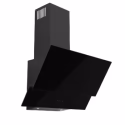 Hotte Décorative PREMIUM Noir-ENZO.60B02, 60 cm, débit d'air 400 M3/h, contrôle tactile, 3 Vitesses, éclairage LED, design él ...
