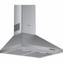 Hotte cheminée - Largeur: 60 cm - 3 vitesses - Puissance: 135 W - Boutons poussoirs pour vitesses d'extraction et éclairage - ...