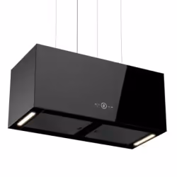 Hotte Centrale Suspendue PREMIUM 90 cm LED, débit 850 m3/h, 5 vitesses, aspiration périmétrale, Dynamic LED Light,  niveau so ...