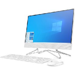 HP 22-df1005nk Intel® Core™ i3 54,6 cm (21.5") 1920 x 1080 pixels Écran tactile 4 Go DDR4-SDRAM 256 Go SSD PC All-in-One Windows 10 Home Wi-Fi 5 (802.11ac) Blanc