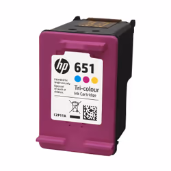 HP 651 cartouches Ink Advantage authentiques, trois couleurs, Encre à colorant, 1 ml, 300 pages, 1 pièce(s), Multi pack
