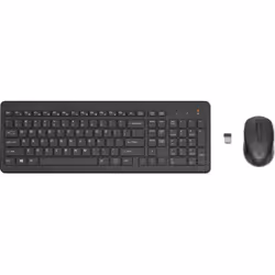 HP Ensemble combiné clavier et souris sans fil 330, Taille réelle (100 %), RF sans fil, Noir, Souris incluse